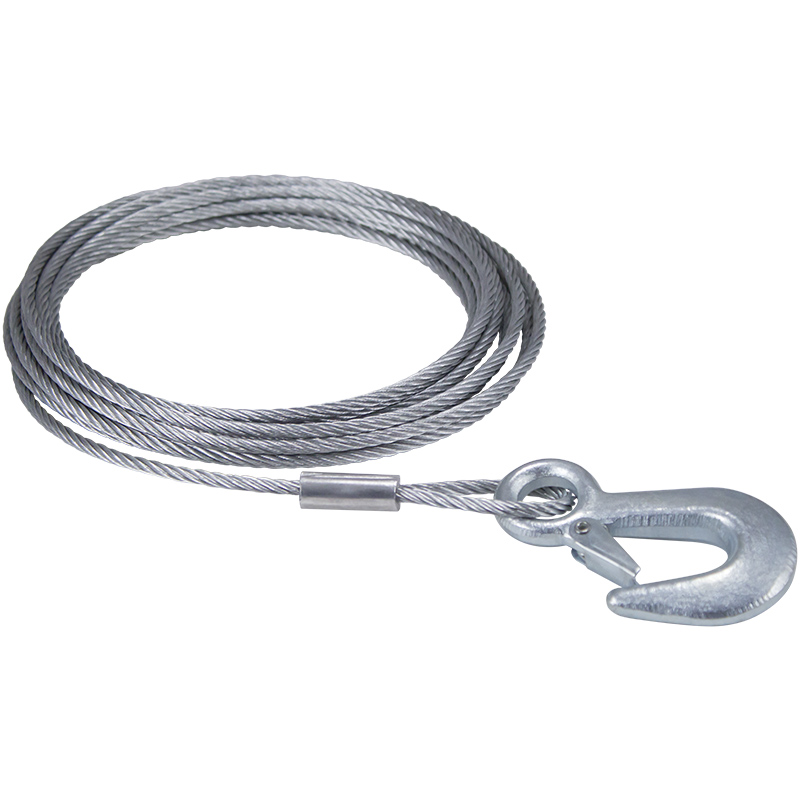 6360 Winch Cable and Hook, 3/16 in. x 20 ft.